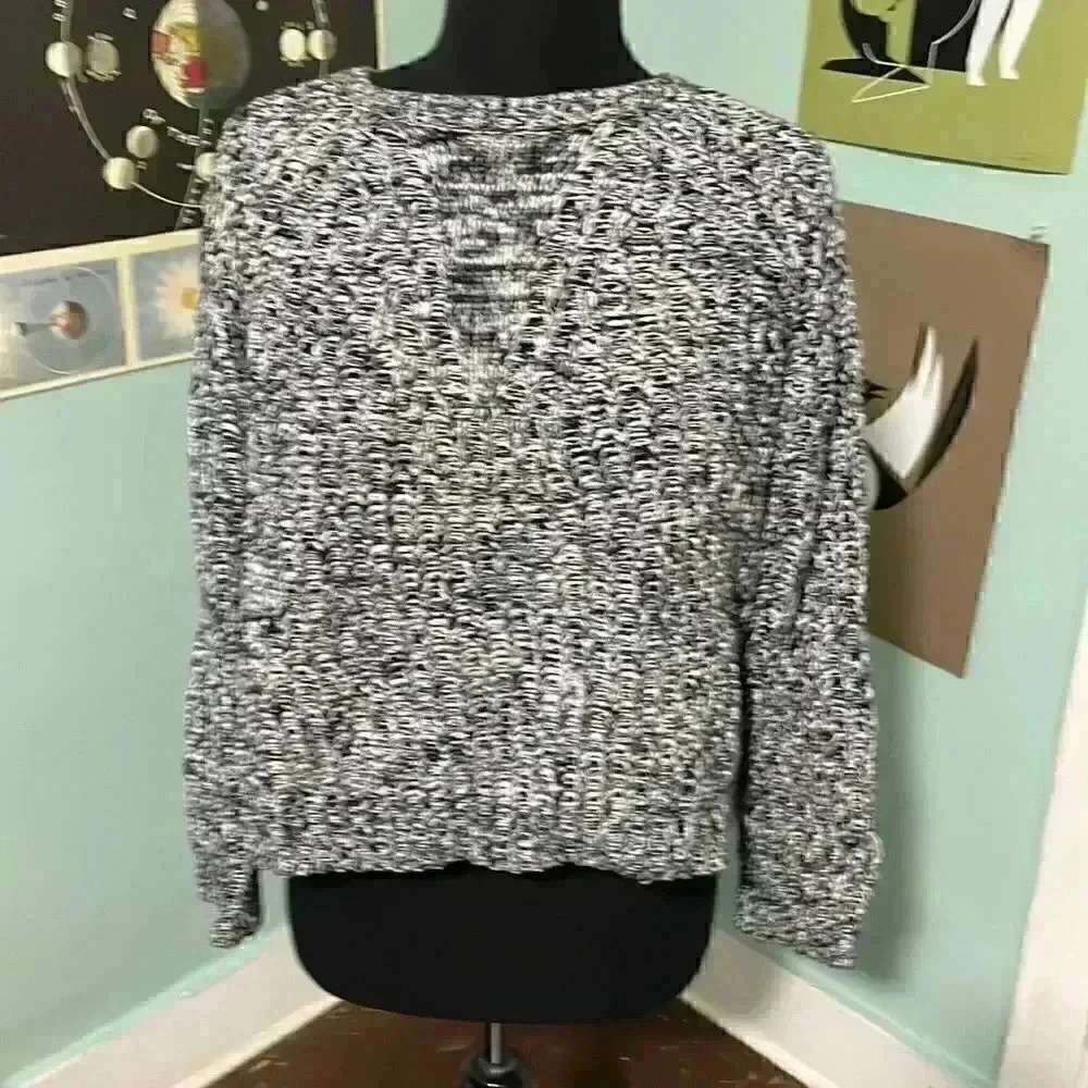 Banana republic, chunky, metallic light weight sweater petite large